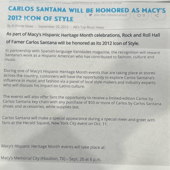 AUTOGRAPHED Carlos Santana drawstring Crossbody bag and collectible keychain - Picture 12 of 12